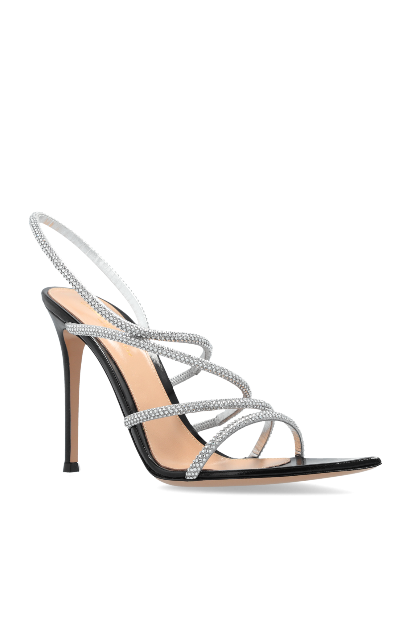 Silver Heeled Sandals Crystal Ettie Gianvito Rossi - Vitkac GB